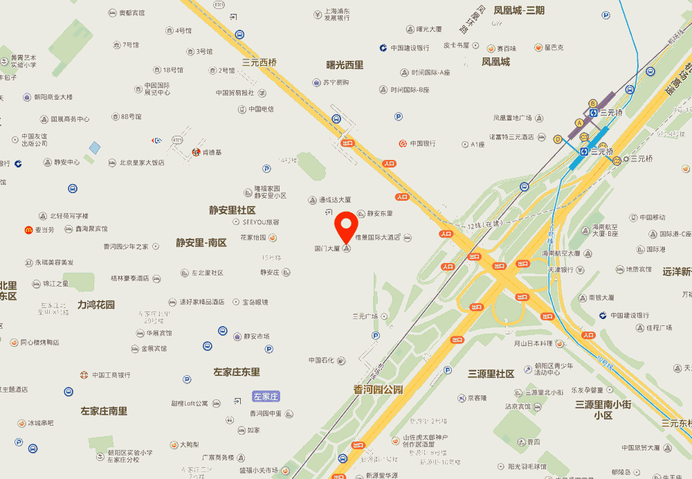 国门大厦位置地图